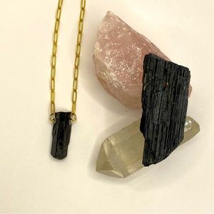 Black tourmaline necklace